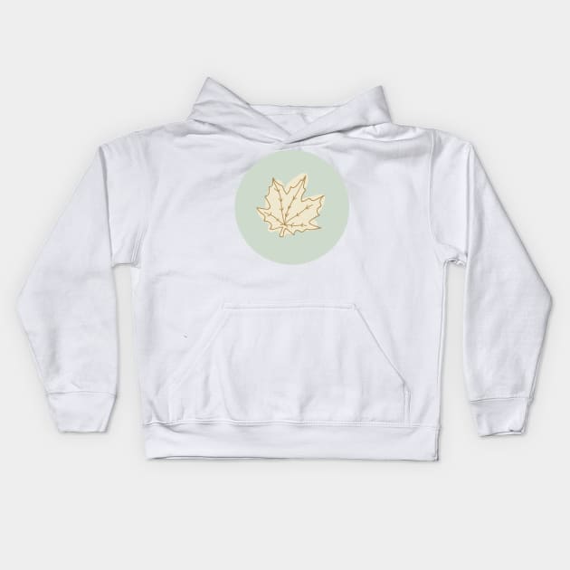 maple leaf Kids Hoodie by NJORDUR